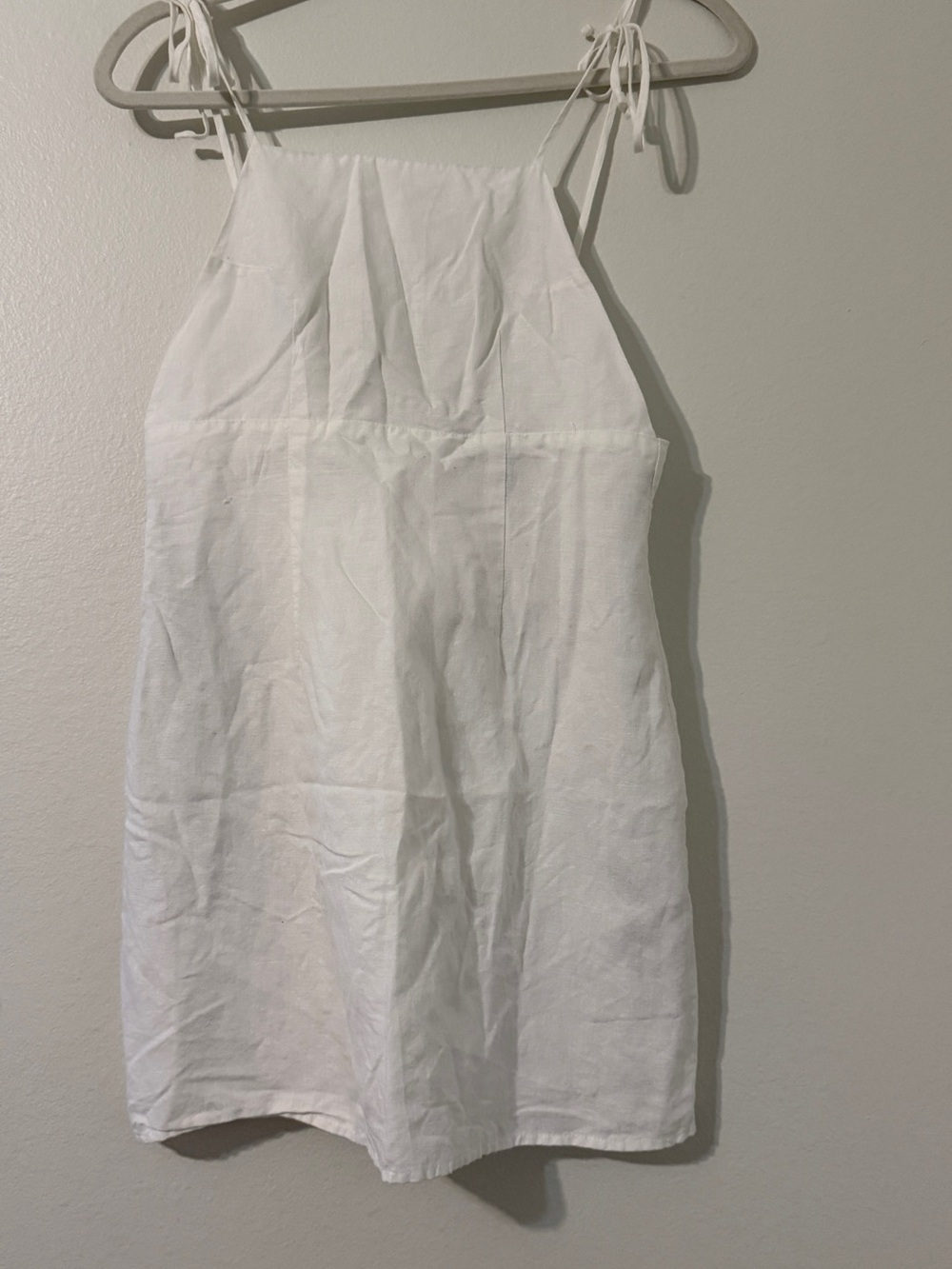 NWOT Forever 21 White Mini Sundress with Tie Straps